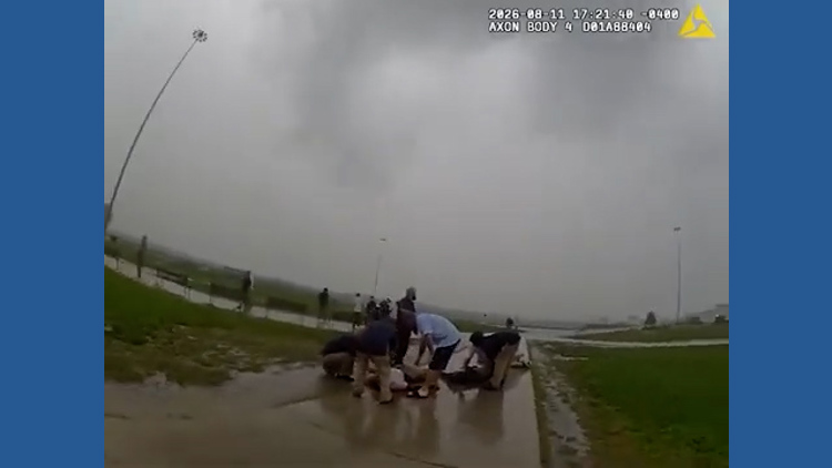 Emergency responders at Grafton Correctional Institution after lightning strike